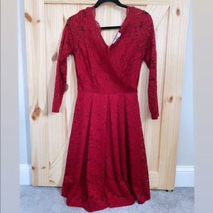 Amazon lace wrap dress